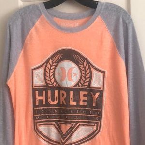 Men’s Hurley Large Orange Hurley shirt